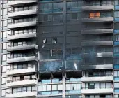  ?? KENT NISHIMURA/GETTY-AFP ?? A Friday fire that started on the 26th floor of a Hawaii high-rise left at least three dead and 12 injured.