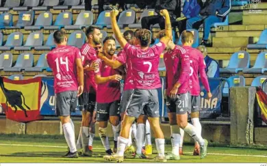  ?? CFT. ?? El Talavera festeja su gol ante el Mérida.