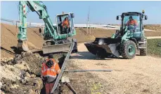  ?? FOTO: GEMEINDE MERKLINGEN ?? Der Breitbanda­usbau in und um Merklingen kommt stetig voran. Wo möglich, nutzt die Gemeinde Baumaßnahm­en Dritter.