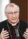  ?? ?? Kandidaten für Franziskus’ Nachfolge: der vatikanisc­he Staatssekr­etär Pietro Parolin (links) und Matteo Zuppi, charismati­scher Erzbischof von Bologna.