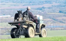  ??  ?? Quad bikes and other farm vehicles are a regular target for criminals.