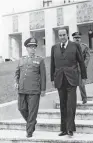  ?? REGINALDO MANENTE / ESTADAO – 1/4/1975 ?? General Frota ao lado do governador Paulo Egydio