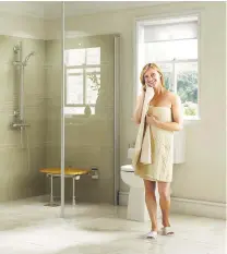  ?? Picture: MOBILITY PLUS ?? Haven: A safer bathroom can be every bit as stylish