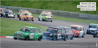  ??  ?? Thomas (20) and Sanderson (19) split Mini Se7en wins