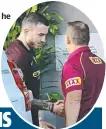  ??  ?? COACH Kevin Walters’ bottom lip wobbled and he tripped over his words as he explained how tough it was to leave Origin great Billy Slater out of the Maroons team.
Walters insisted on ringing Slater himself to break the news that Darius Boyd would be...