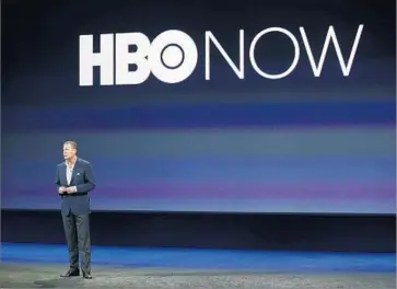  ?? Stephen Lam Getty Images ?? HBO Chief Executive Richard Plepler, shown in 2015, told employees in an email Wednesday, “At this time, we do not believe that our email system as a whole has been compromise­d, but the forensic review is ongoing.”