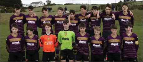  ??  ?? Wexford Albion, back, from left: Daniel Brazzill, Ben English, Alex Kirby, Ryan Curran, Darragh Maloney, Darby Purcell, Abban Moran, Jacob Wasalewski and Anthony Macken. Front: Cillian Twomey, Luc Farrell, Eoin Halligan, Luke Murphy, Sam Norval, Tadhg Brohan, Matthew Lewis and Jesse Dempsey.