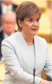  ??  ?? Nicola Sturgeon, above, says new plans for immigratio­n could wreck Scotland’s economy.