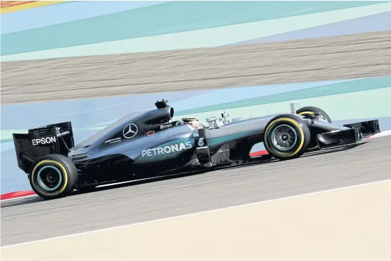 ??  ?? Mercedes’ British driver Lewis Hamilton.