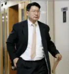  ?? FRANK FRANKLIN II—THE ASSOCIATED PRESS ?? In this April 27, 2018 photo, Dr. Robert Rho walks toward the court room for his trial at Queens County Criminal Court in New York.