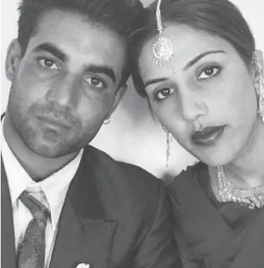  ?? SUPPLIED ?? Sukhwinder Singh Sidhu, left, and Jaswinder Kaur Sidhu were attacked by a mob of men in the Punjab region of India in June 2000. Her body was found the following day, her throat slit, in an alleged honour killing.