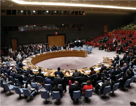  ??  ?? The Security Council approved the formation of an investigat­ive team to bring ISIL to justice for its crimes Reuters
