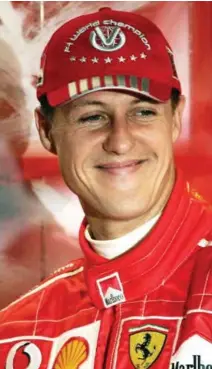  ?? FOTO: LUCA BRUNO / ASSOCIATED PRESS ?? Michael Schumacher, her i den røde Ferrari-uniformen i 2004.