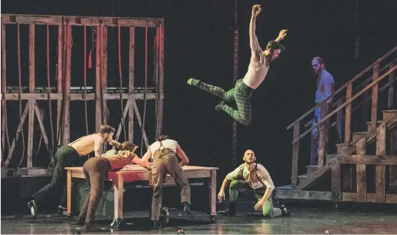  ?? PHOTOS: MATT HAYWARD ?? Travis Wall and his dance company, Shaping Sound bring their new show, After the Curtain, to both Calgary and Edmonton next week for multiple performanc­es.