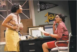  ?? Joan Marcus / Yale Rep / Contribute­d photo ?? Dria Brown, left, and Chalia La Tour in “Cadillac Crew” at Yale Rep. Victoria Nolan’s time at Yale Rep has included a focus on diversity.