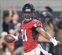  ?? AP - Michael Zarrilli, file ?? On the same day the Falcons appeared to add Dante Fowler, they officially cut ties with cornerback Desmond Trufant (above).