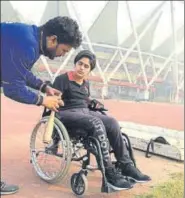  ?? HT PHOTO ?? ■ Kashish Lakra was a budding wrestler before a freak mishap on the wrestling mat left her wheelchair-bound.