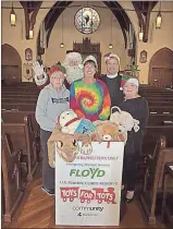  ?? Contribute­d photo ?? Good Neighbor Ministries’ Stephani Ortman (front, from left), Toys for Tots Coordinato­r Linda Hatcher, St. Peter’s Community Outreach’s Peggy Nash, Santa Claus (back left) and Rector of St. Peter’s Father John Herring will be among this year’s...