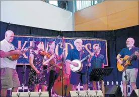  ??  ?? The Hamilton County Bluegrass Band, who got their start on the 1960s television show played at the festival.