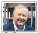  ??  ?? Anthony Albanese.