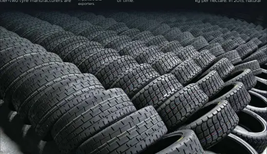  ??  ?? ⇩ Chinese tyres are finding a way with the help of small-time importers and exporters.