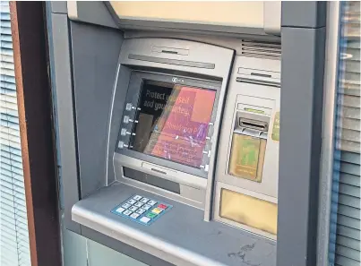  ?? Picture: Steve Macdougall. ?? The fees operators are paid for running free cash points are being slashed.