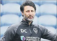  ?? Picture: Joe Pepler ?? CRESTFALLE­N
Pompey head coach Danny Cowley