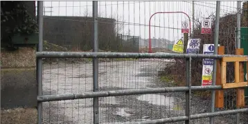  ??  ?? The entrance to the Delany Park developmen­t in Arklow.