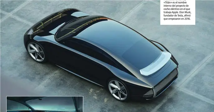  ??  ?? Este concept car de Hyundai, su socio, podría acercarse al diseño definitivo del coche eléctrico de Apple