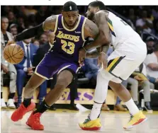  ?? ANSA ?? LeBron James, 34 anni, leader dei Lakers