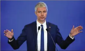  ??  ?? Laurent Wauquiez peine à s’affirmer en principal opposant au gouverneme­nt.