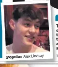  ??  ?? Popular Alex Lindsay