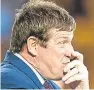  ??  ?? Tommy Wright: annoyed by Caixinha.