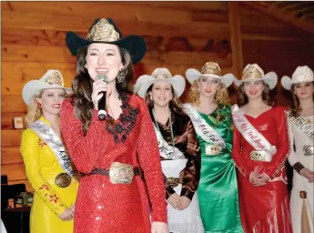  ?? File photo ?? Tori Miller of Siloam Springs was crowned 2016 Miss Rodeo Arkansas during a coronation ceremony in January. The event also celebrated other members of local rodeo royalty.