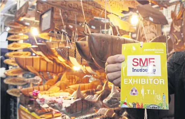  ??  ?? A SME fair is held in Bangkok to support the small business sector, a key engine helping to drive Thailand’s economy.
