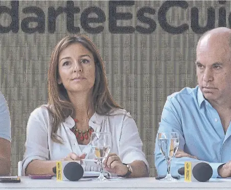  ??  ?? Soledad Acuña recibió muestras de apoyo de Rodríguez Larreta, Macri y otros referentes de Pro