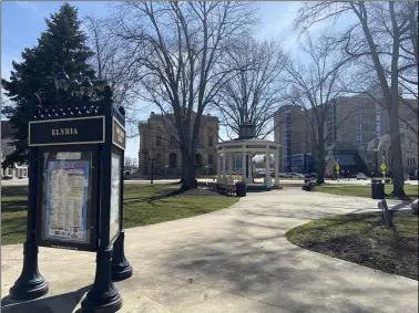  ?? LYRIC AQUINO — THE MORNING JOURNAL ?? Ely Square is in downtown Elyria.