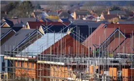  ??  ?? The director of a housebuild­ing company says he thought he might have been out of business by the summer. Photograph: Joe Giddens/PA