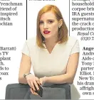  ??  ?? Power play: Jessica Chastain in Miss Sloane