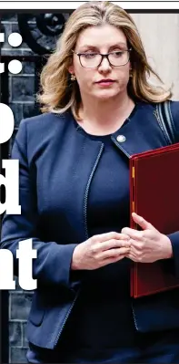  ??  ?? Making a stand: Penny Mordaunt