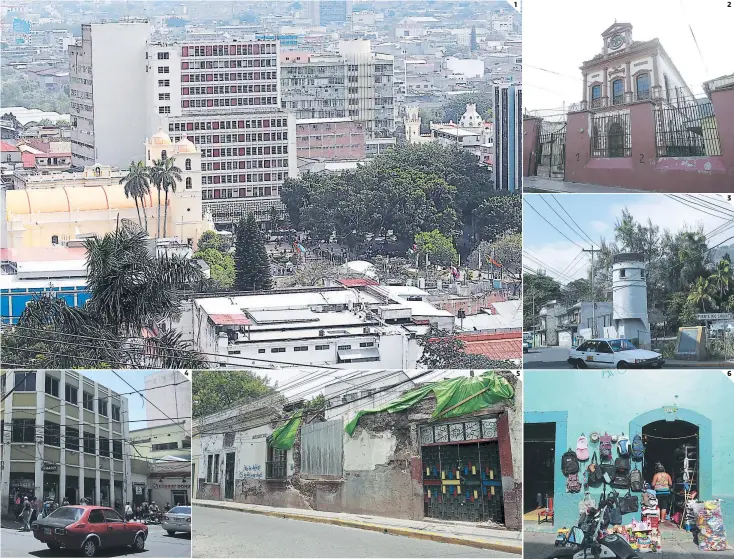  ?? FOTOS: A. AMADOR/E.FLORES/M. SALGADO ?? tiene influencia del período colonial y republican­o. (2) Este es el edificio de la Logia Masónica que data de principios del siglo XX. (3) La antigua Penitencia­ría Central es considerad­a monumento nacional y ga. (4) El Palacio Jardín es ahora una...