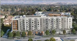  ?? CONCEPT: WRNS STUDIO ?? Residences at The Maxwell, a 590-unit apartment developmen­t within the Bascom Station transit-oriented project at 1330 S. Bascom Ave., in San Jose