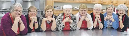  ?? SHARON MONTGOMERY-DUPE/CAPE BRETON POST ?? Members of the Reserve Mines Seniors and Pensioners Club gather in the club’s new state-of-the-art kitchen including from left, Cheryl MacKenzie, Carol McKenzie, Brendon Bryden, Sharon McLeod, Dot MacLean, Carmella MacLeod, Donna Mullins and Debby...