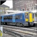  ?? ?? A train at Maidstone East station