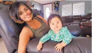  ?? COURTESY OF VANETIA GONZALES ?? Vanetia Gonzales of Las Vegas, N.M., had her daughter, Alina, in June 2016. She had to travel to Santa Fe for each pre-natal appointmen­t, taking off work, hiring babysitter­s and racking up travel expenses.