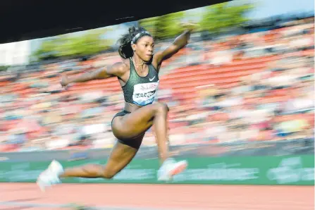  ?? AFP ?? Caterine Ibargüen debutará hoy en la Liga de Diamante 2019 con la prueba de salto largo. En otras paradas estará en el salto triple.