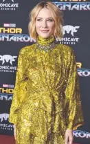  ?? Picture: AP ?? Cate Blanchett, who plays Hela, the Goddess of Death.