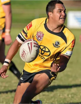  ?? PETER HARDWICK peter.hardwick@thechronic­le.com.au Photo: Nev Madsen ?? TALENT: Ashley Boney playing for Gatton in the Toowoomba Rugby League competitio­n.