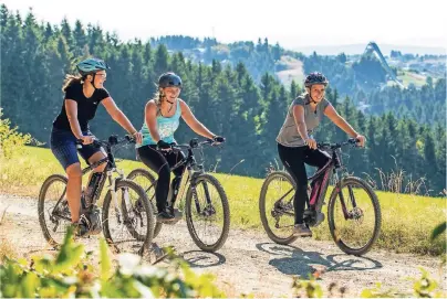  ?? FOTO: FERIENWELT WINTERBERG ?? Das Gesundheit­skonzept „Akku aufladen und durchstart­en“beinhaltet ein E-Mountainbi­ke, das für drei Tage ausgeliehe­n werden kann.