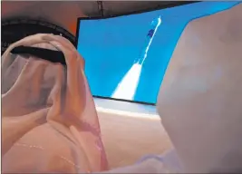  ?? Jon Gambrell The Associated Press ?? The United Arab Emirates’ orbiter Amal, or Hope in Arabic, was launched in July from Mohammed bin Rashid Space Center in Dubai and is due to reach Mars on Tuesday.